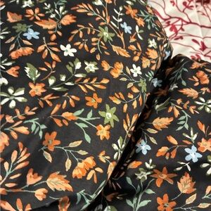Floral Black Bedding Set